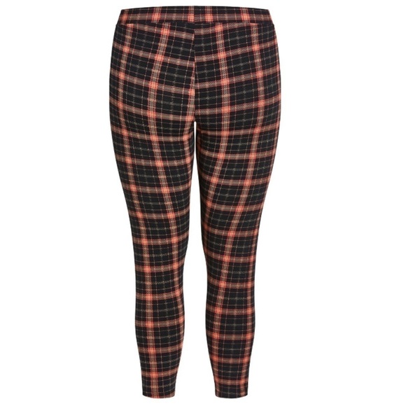 Evans 22W & 24W Red Check Vibin' Print Legging 4A11.8 - Picture 4 of 8